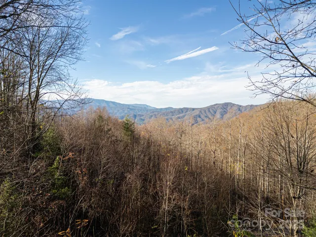 a view of mountain view with lots of trees
