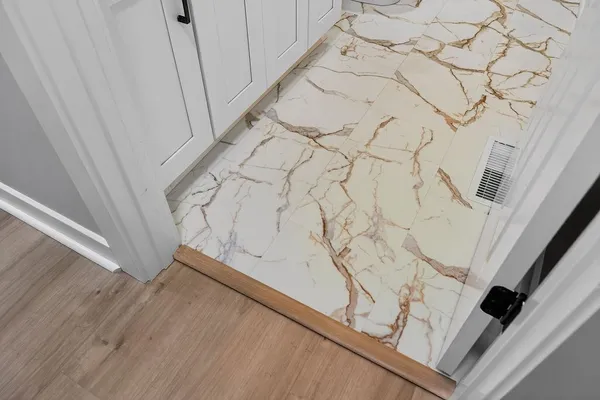 a view of wooden floor
