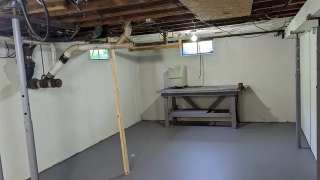 a view of storage and utility room