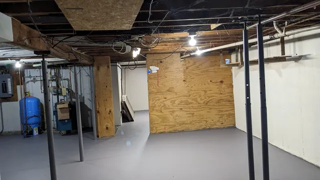 a view of storage and utility room