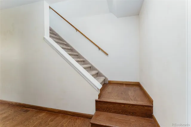 a bedroom with a bed and a walk in closet