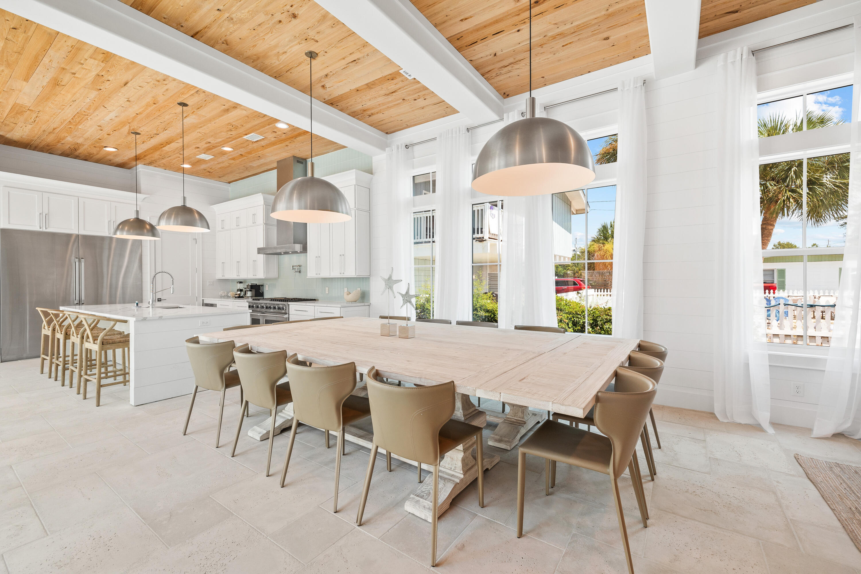 196 South Wall Street Inlet Beach, FL 32461 - Photo 19 of 85 a view of a dining room with furniture and chandelier
