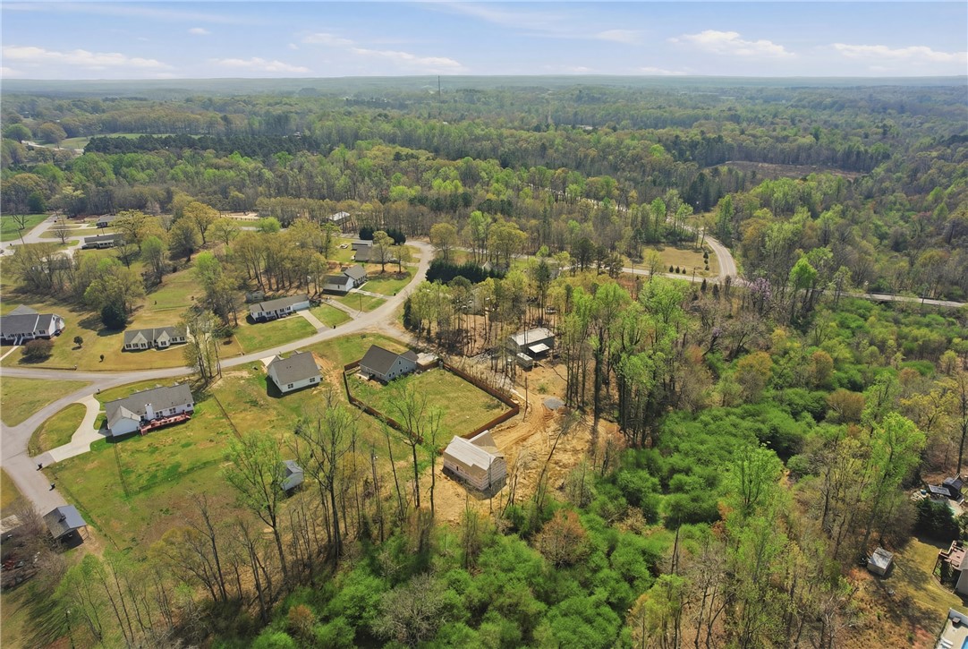 104 Albert Drive Honea Path, SC 29654 - Photo 27 of 32 An aerial view captures the vast expanse of this serene, wooded community.