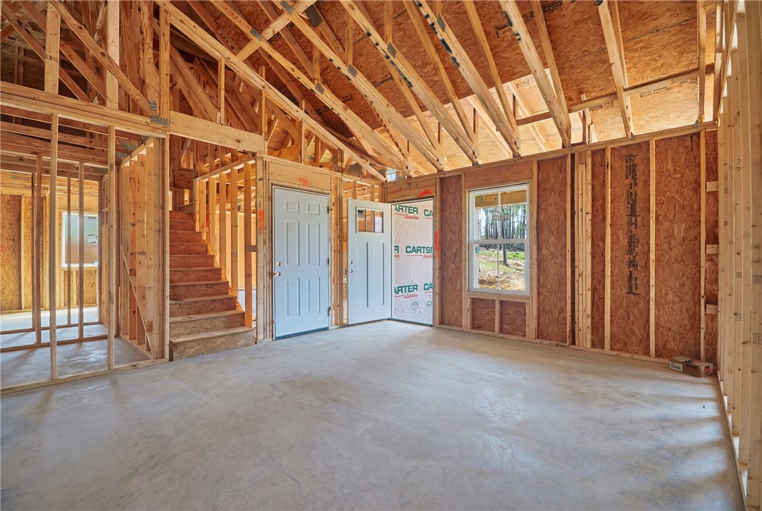 104 Albert Drive Honea Path, SC 29654 - Photo 4 of 32 This interior construction showcases the skeletal framework of a promising home.