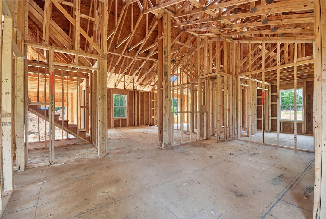 104 Albert Drive Honea Path, SC 29654 - Photo 7 of 32 This newly framed interior space offers an open canvas for future design and comfortable living.