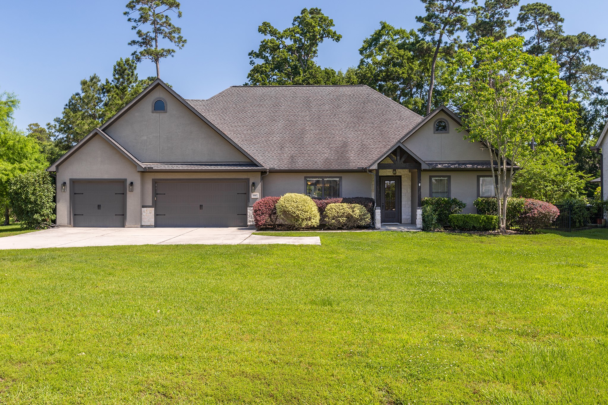 5507 Bright Timber Landing Drive Spring, TX 77386 - Photo 2 of 45 Three car garage, not tandem!