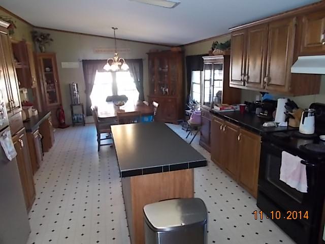 548 Rome Road Riddleton, TN 37151 - Photo 10 of 20 a kitchen with sink a refrigerator and chairs