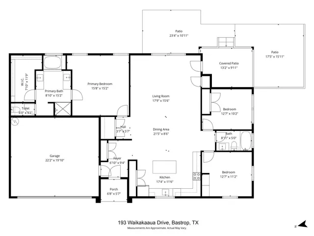 $2,400 | 193 Waikakaaua Drive, Bastrop, TX 78602