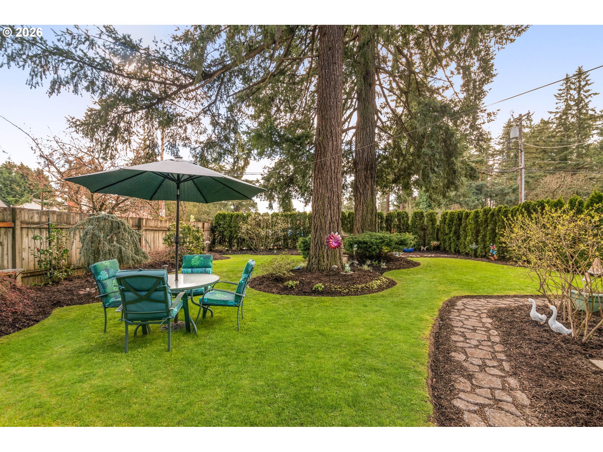 12605 Southeast Holgate Boulevard Portland, OR 97236 - Photo 34 of 43 a view of backyard of house with seating space