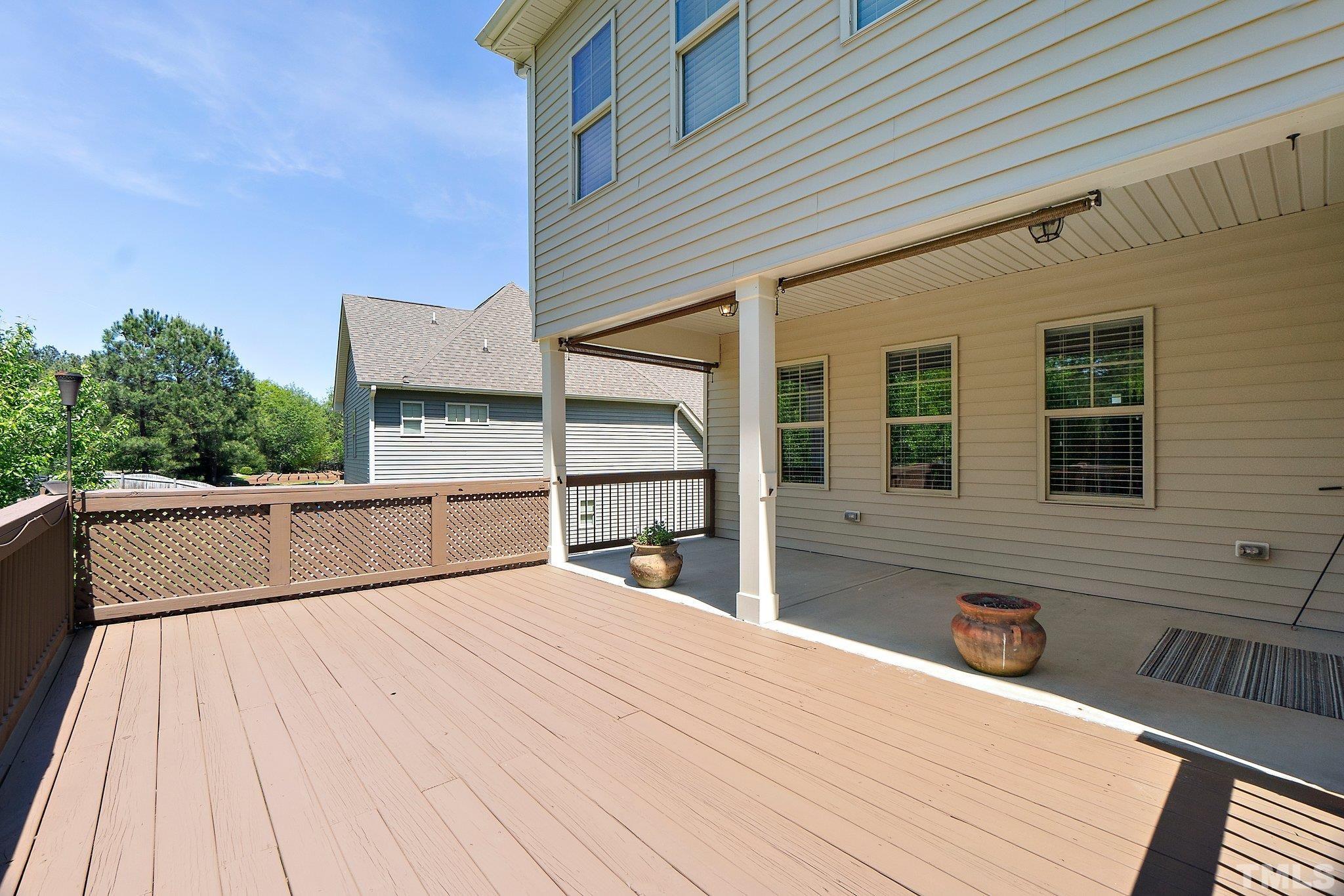 4401 Glengrove Road Raleigh, NC 27616 - Photo 22 of 26 a view of balcony and deck