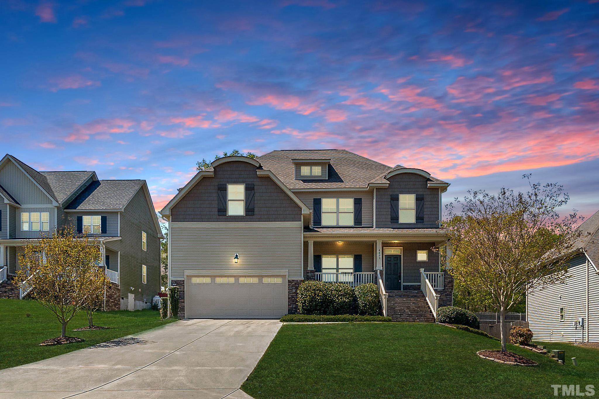 4401 Glengrove Road Raleigh, NC 27616 - Photo 25 of 26 front view of house with a yard