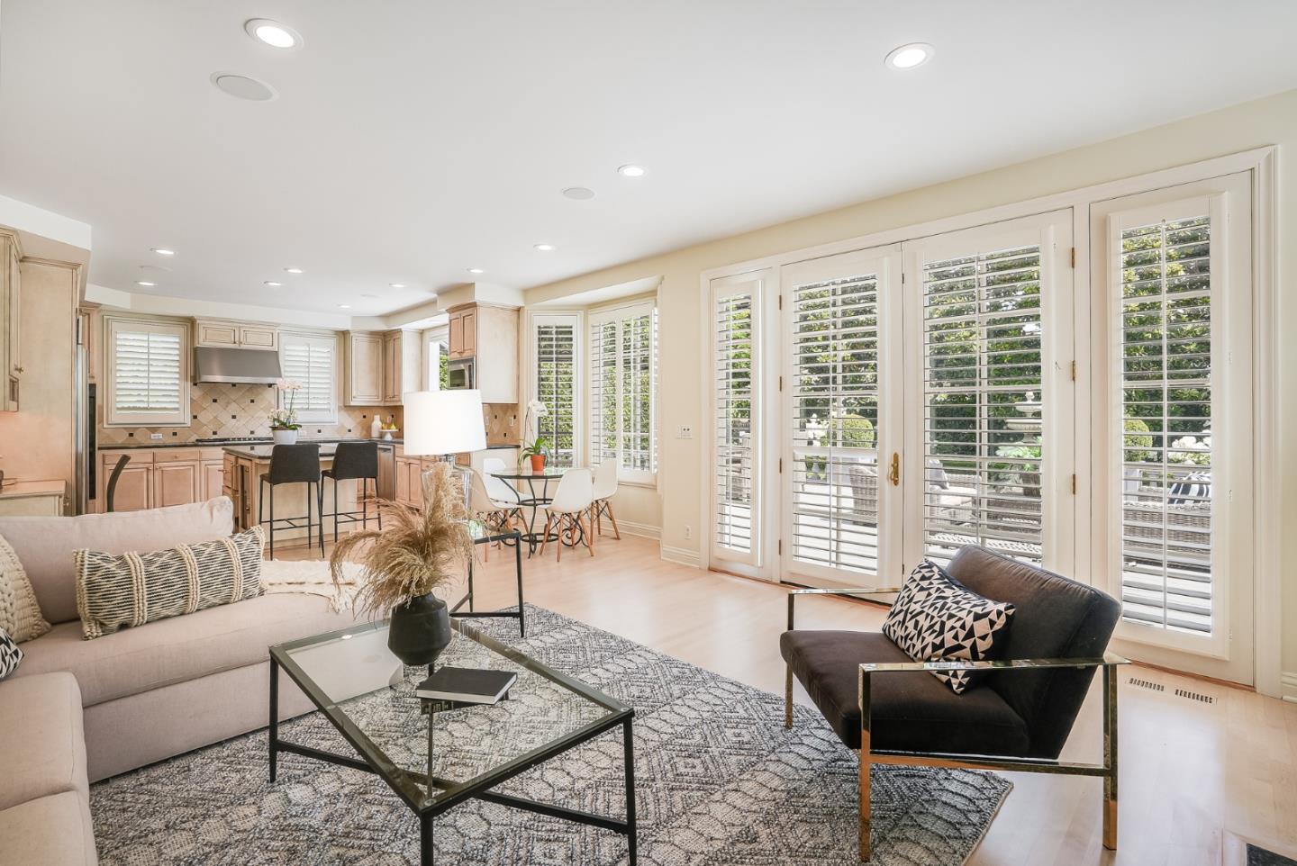 75 Riordan Place Menlo Park, CA 94025 - Photo 20 of 55 a living room with furniture and a large window
