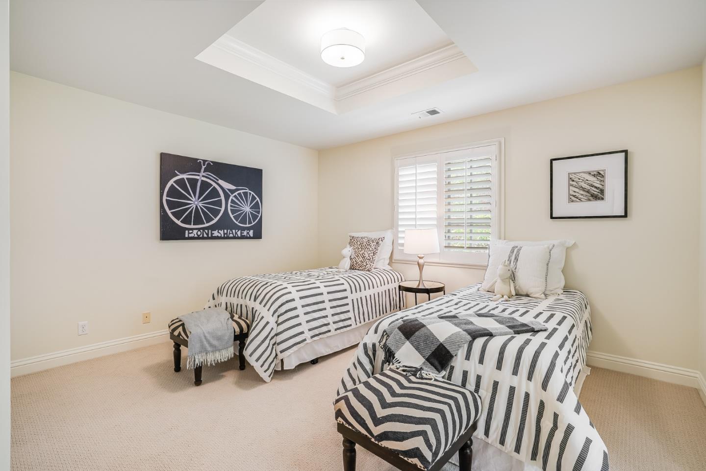 75 Riordan Place Menlo Park, CA 94025 - Photo 25 of 55 a bedroom with two beds and a window