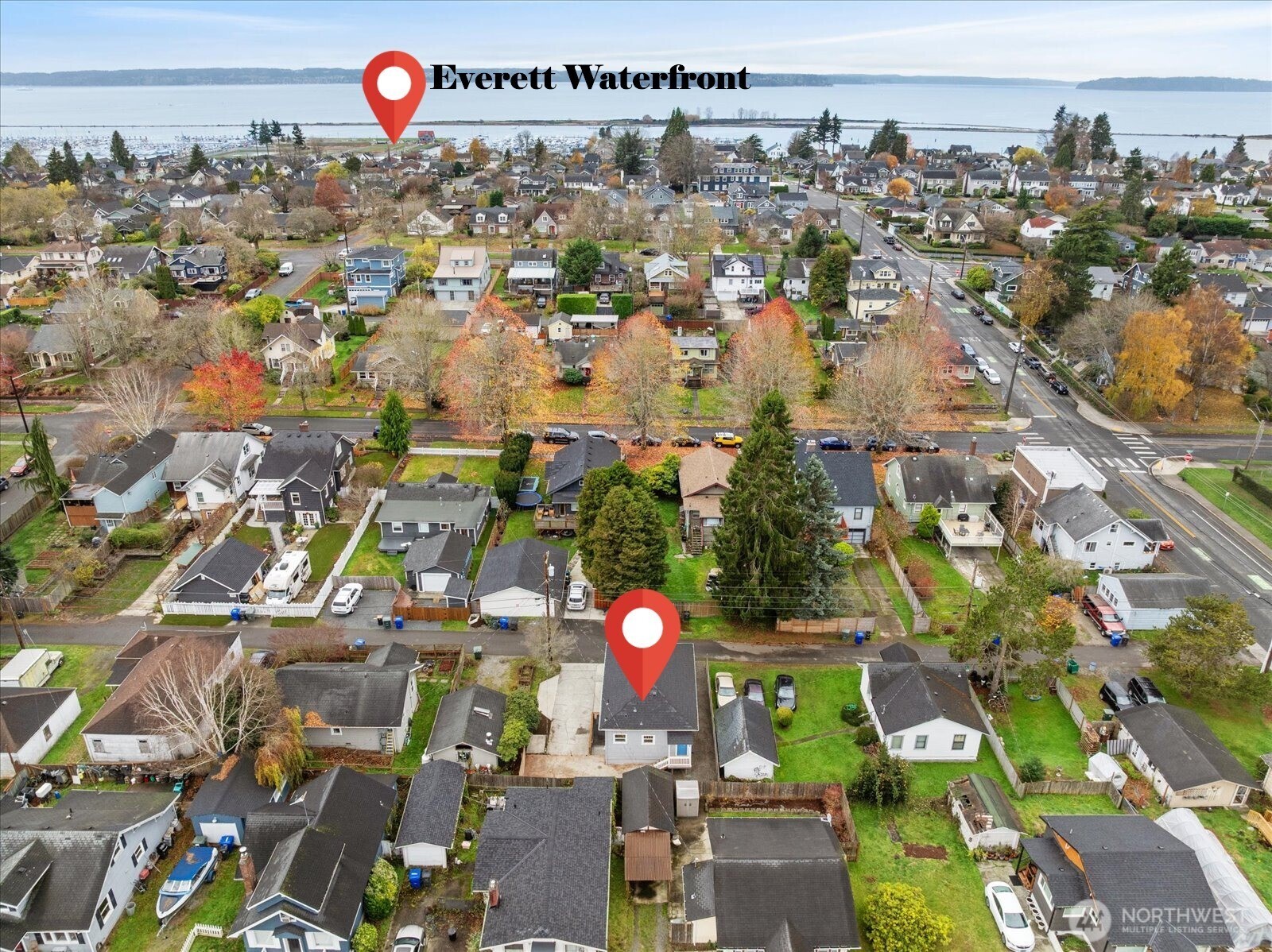 1016 Rockefeller Avenue Everett, WA 98201 - Photo 28 of 29 an aerial view of multiple house