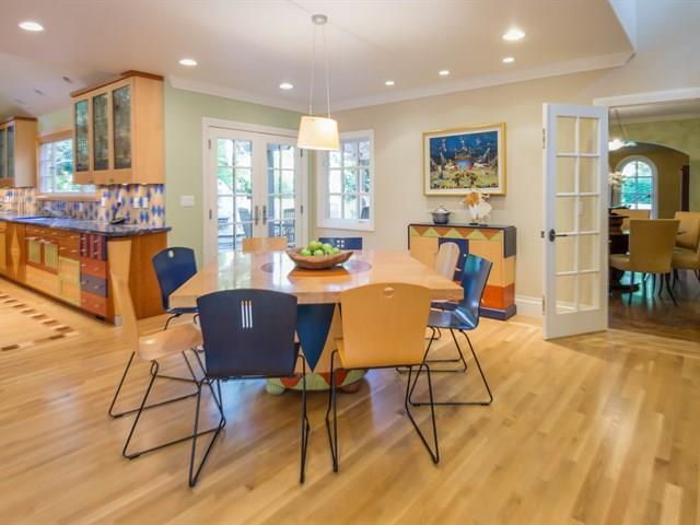 45 Clark Drive San Mateo, CA 94401 - Photo 16 of 49 a view of a dining room with furniture window and wooden floor