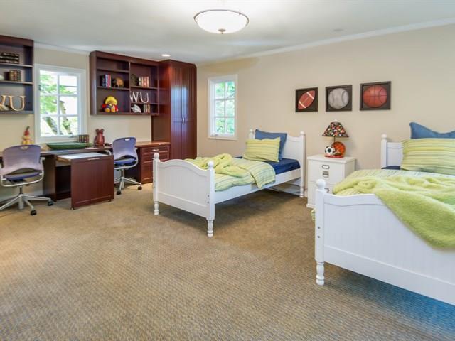 45 Clark Drive San Mateo, CA 94401 - Photo 32 of 49 a bedroom with a bed and furniture