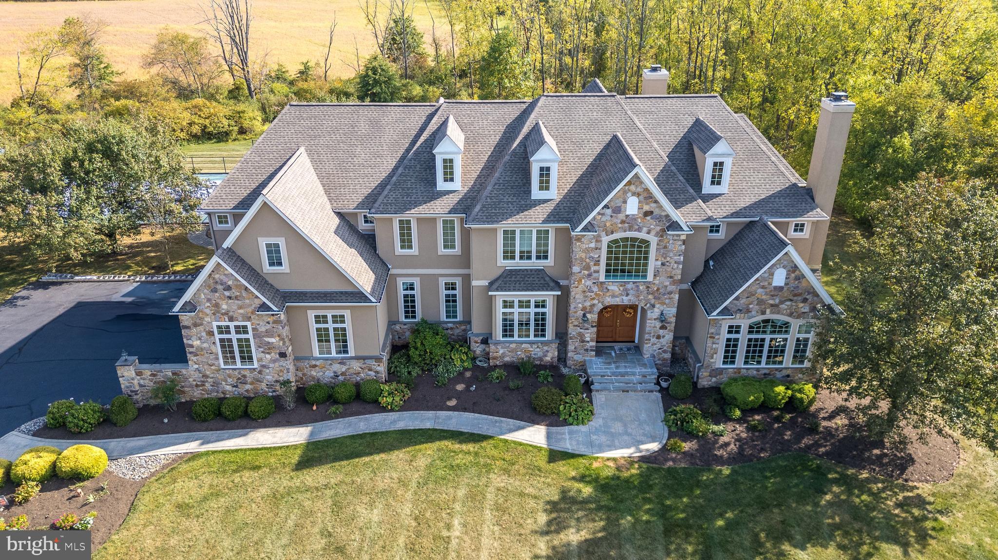 246 Rue St Andre Chalfont, PA 18914 - Photo 78 of 81 a aerial view of a house with swimming pool