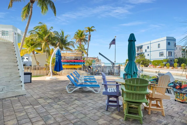 a view of outdoor space with seating area