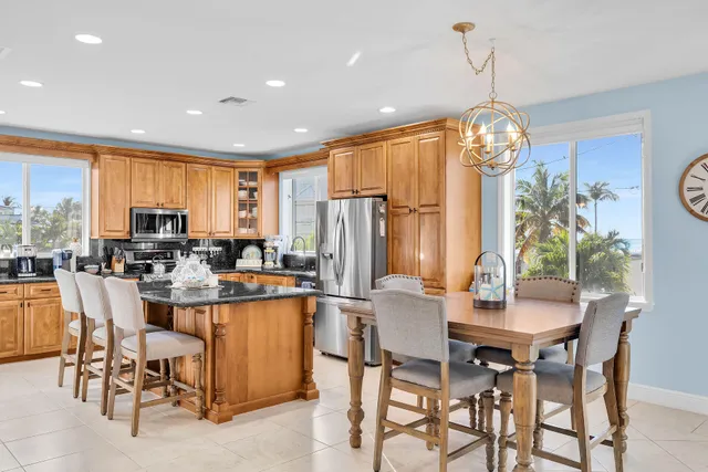 a view of a dining room and livingroom view