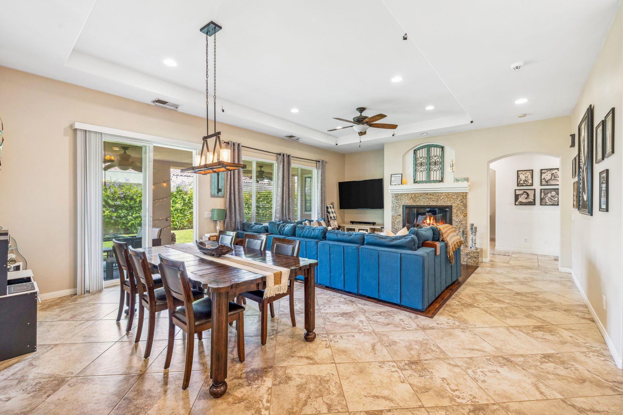 79040 Shadow Trail La Quinta, CA 92253 - Photo 24 of 69 a view of a dining room with furniture window and wooden floor