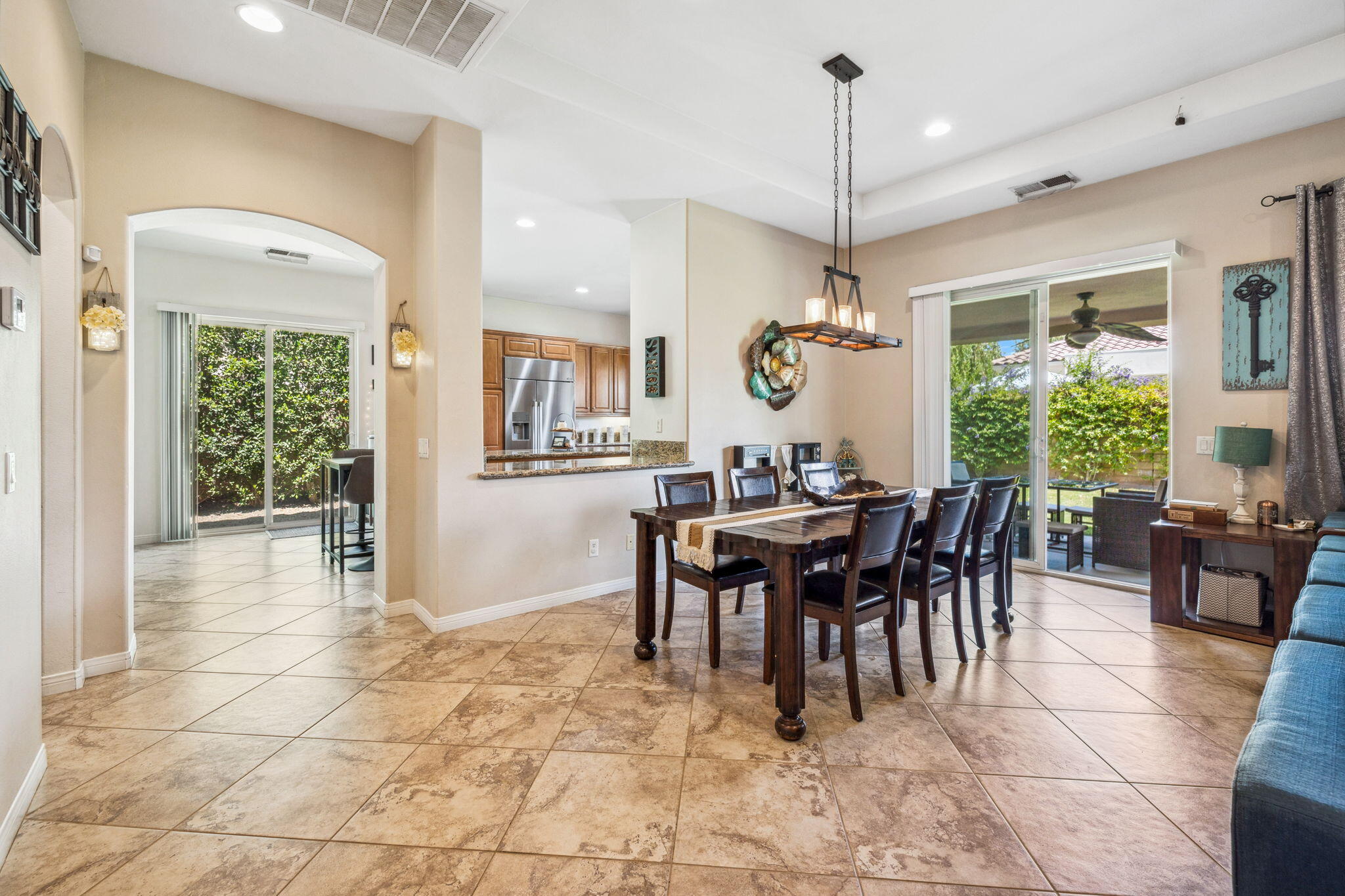 79040 Shadow Trail La Quinta, CA 92253 - Photo 25 of 69 a view of a dining room with furniture window and outside view
