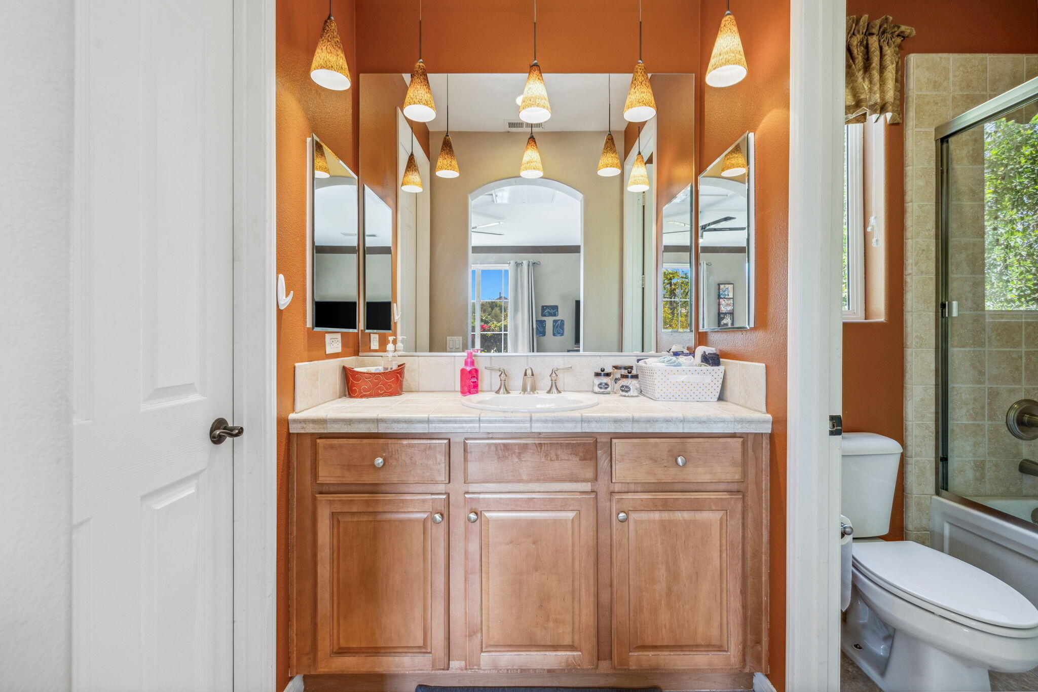 79040 Shadow Trail La Quinta, CA 92253 - Photo 62 of 69 a bathroom with a double vanity sink and a mirror