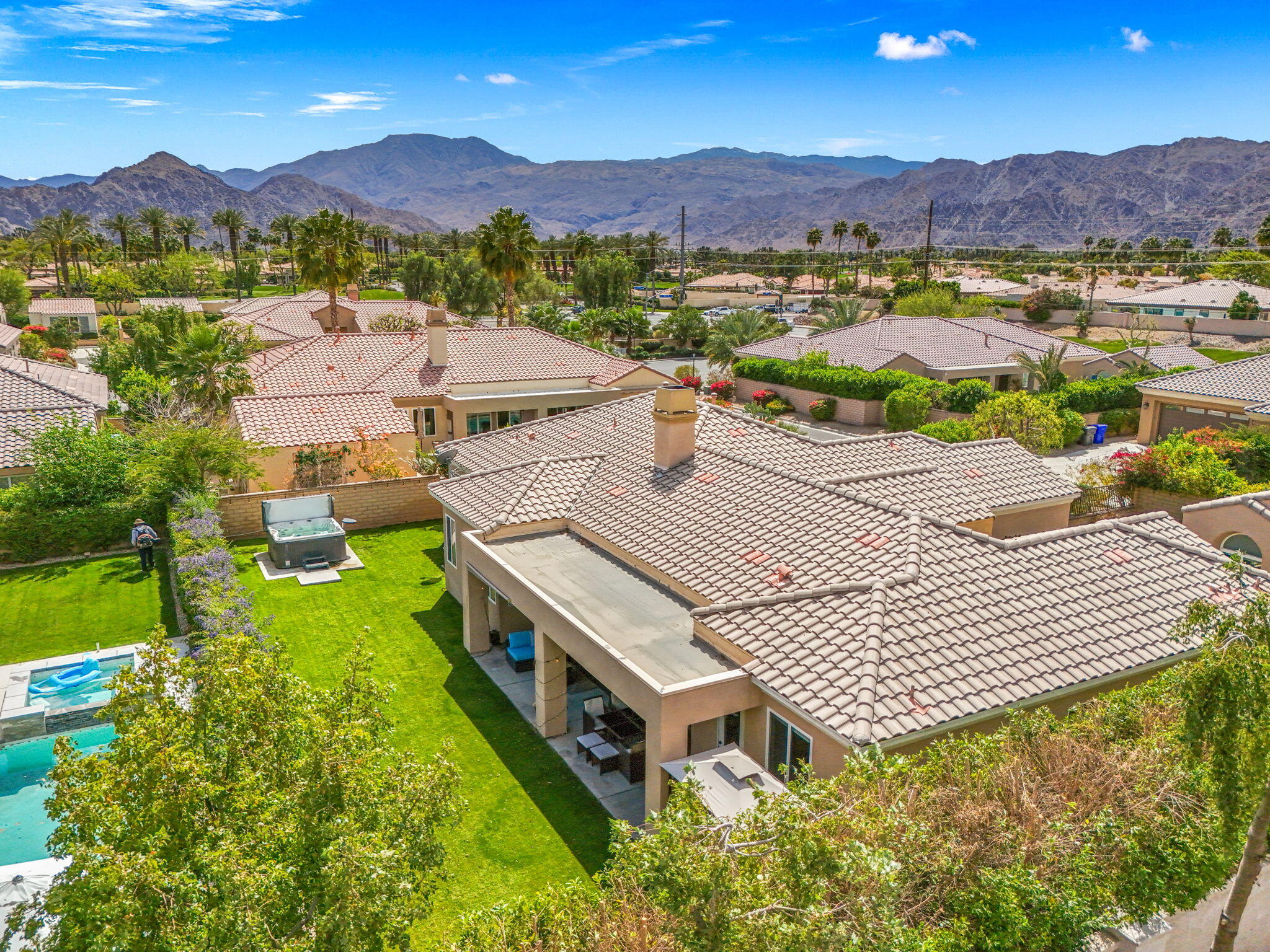 79040 Shadow Trail La Quinta, CA 92253 - Photo 67 of 69 an aerial view of residential houses with outdoor space