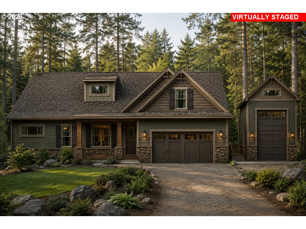 0 Northwest Green Mountain Road, Unit 1 Banks, OR 97106 - Photo 2 of 39 a front view of a house with a yard