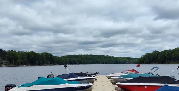 a view of mountain and lake