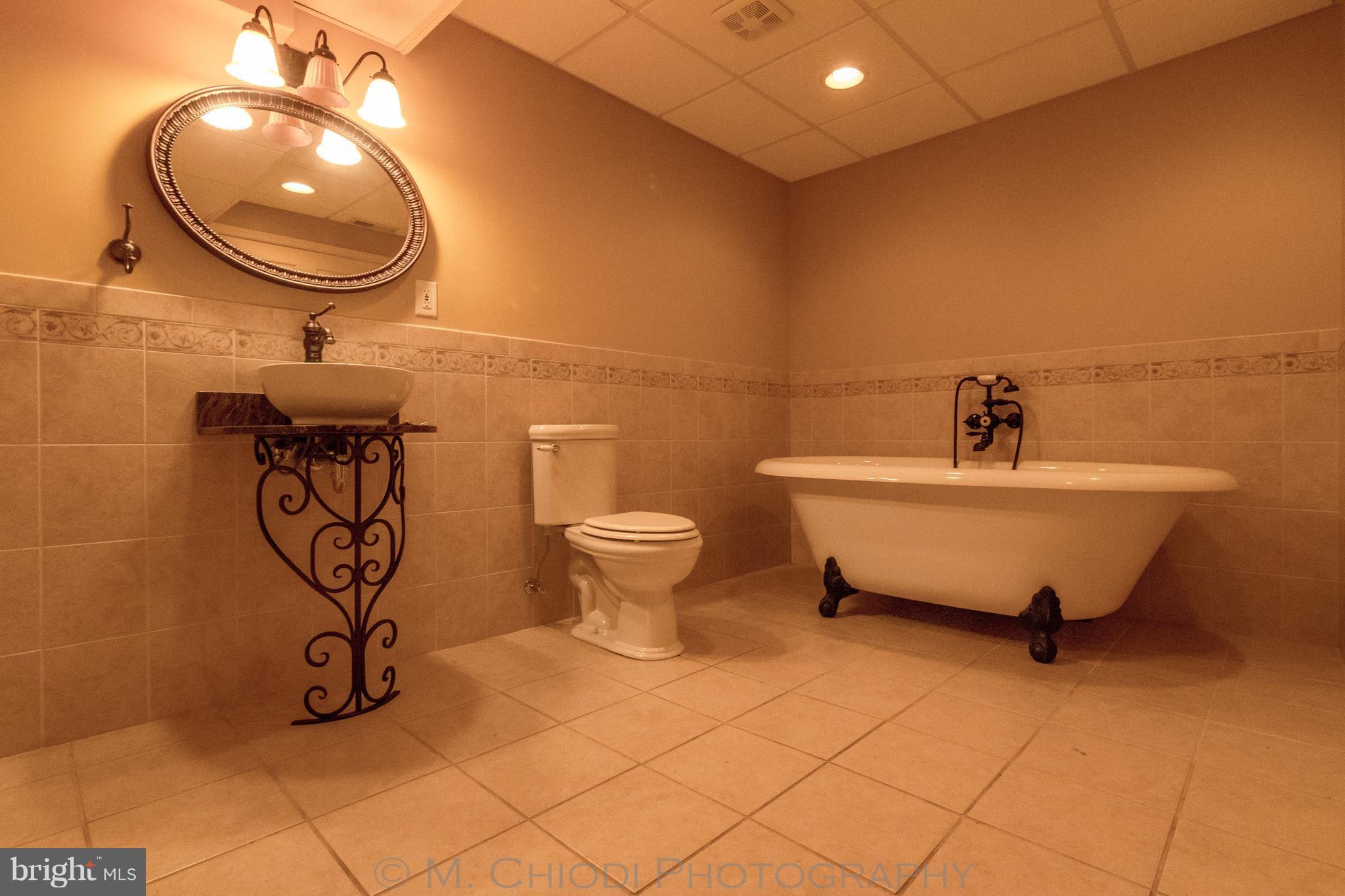 607 Riden Street Odenton, MD 21113 - Photo 22 of 27 Bsmt Bath - BEAUTIFUL w CLAW TUB!