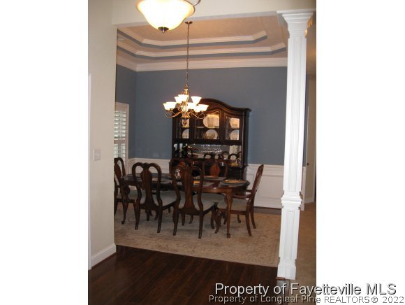 49 Germantown Road Cameron, NC 28326 - Photo 9 of 25 a view of a dining room with furniture and chandelier
