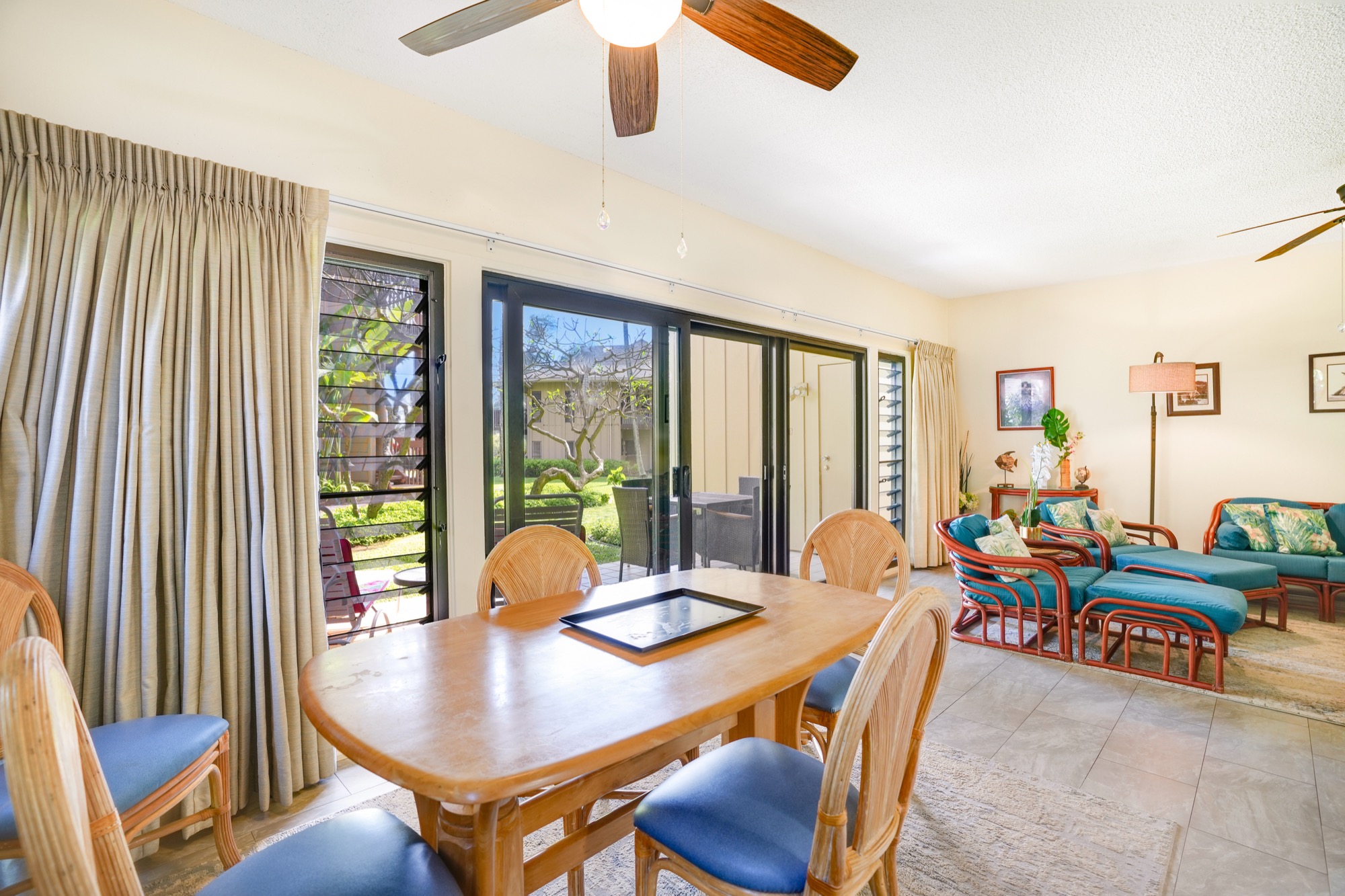 4460 Nehe Road, Unit 116 Lihue, HI 96766 - Photo 9 of 28 a view of a dining room with furniture window and outside view