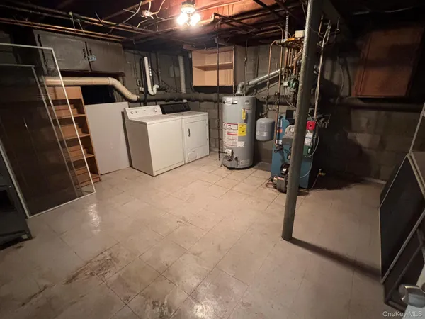 a view of storage and utility room