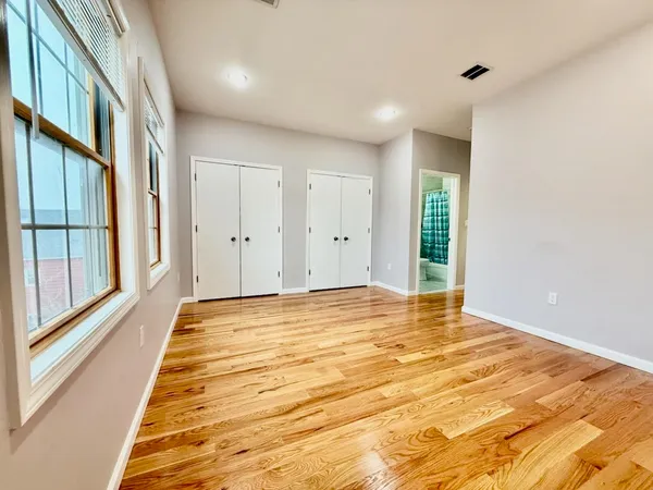 a view of an empty room and window