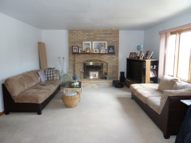 1377 Lilac Lane Addison, IL 60101 - Photo 2 of 21 a living room with furniture and a fireplace