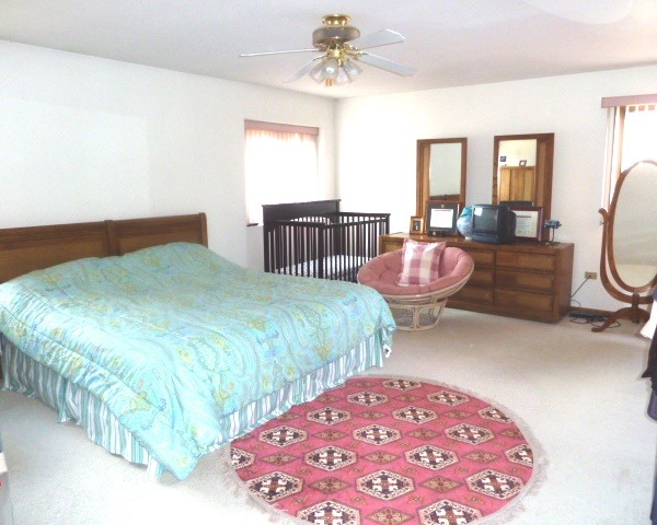 1377 Lilac Lane Addison, IL 60101 - Photo 11 of 21 a bedroom with two beds and painting on the wall