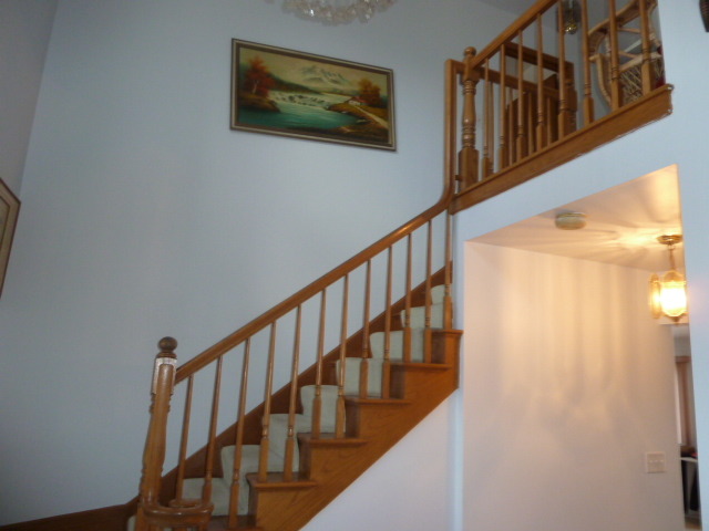 1377 Lilac Lane Addison, IL 60101 - Photo 10 of 21 a view of staircase with wooden floor and a rug