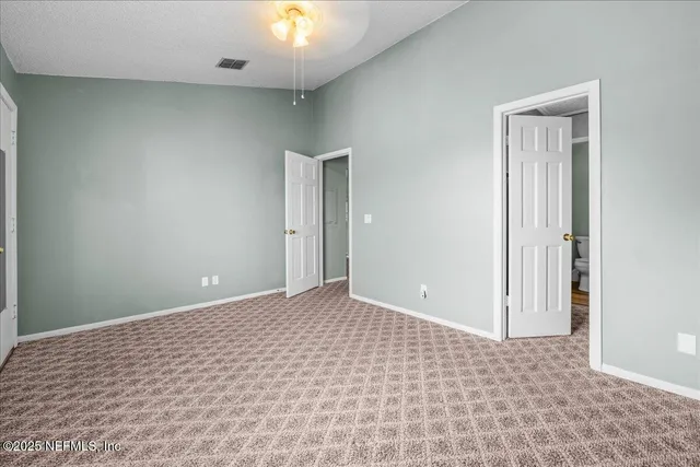 a view of an empty room