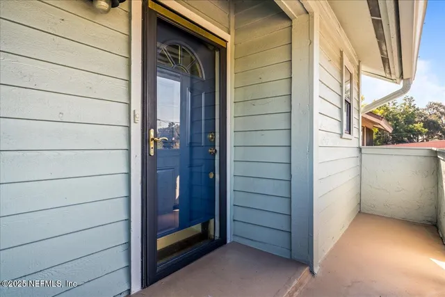 a view of front door of a house