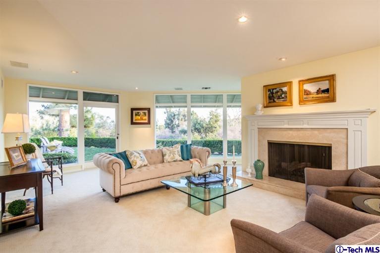 1700 Devon Road Pasadena, CA 91103 - Photo 4 of 28 a living room with furniture and a fireplace