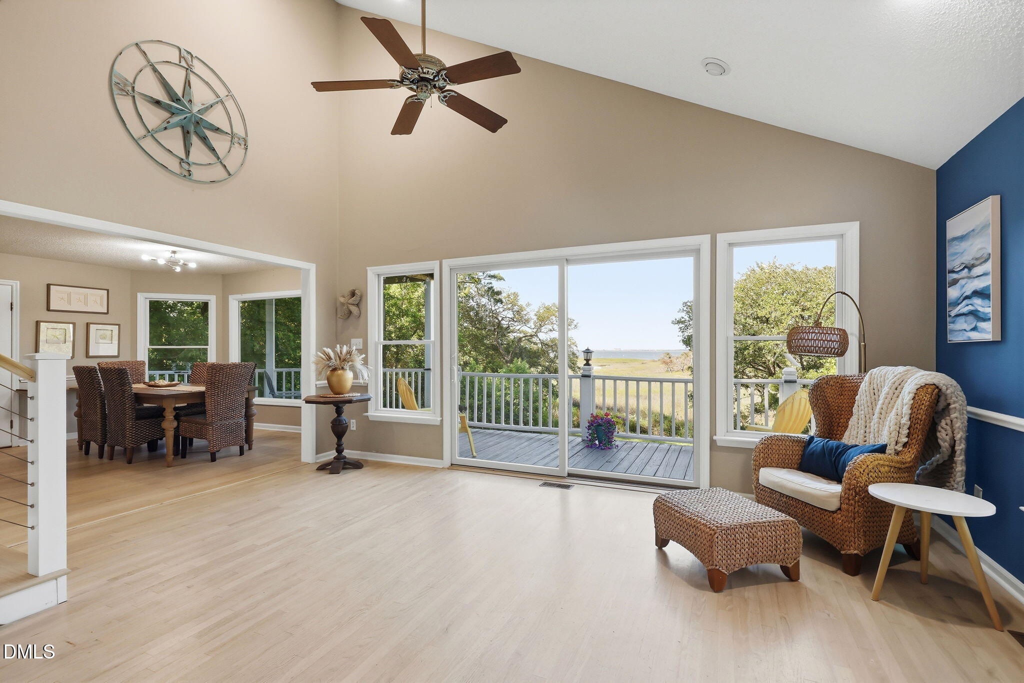 174 Windy Point Road Beaufort, NC 28516 - Photo 24 of 55 Sized to accommodate a variety of seating arrangements, styles, and sizes, all with views of the ICW.