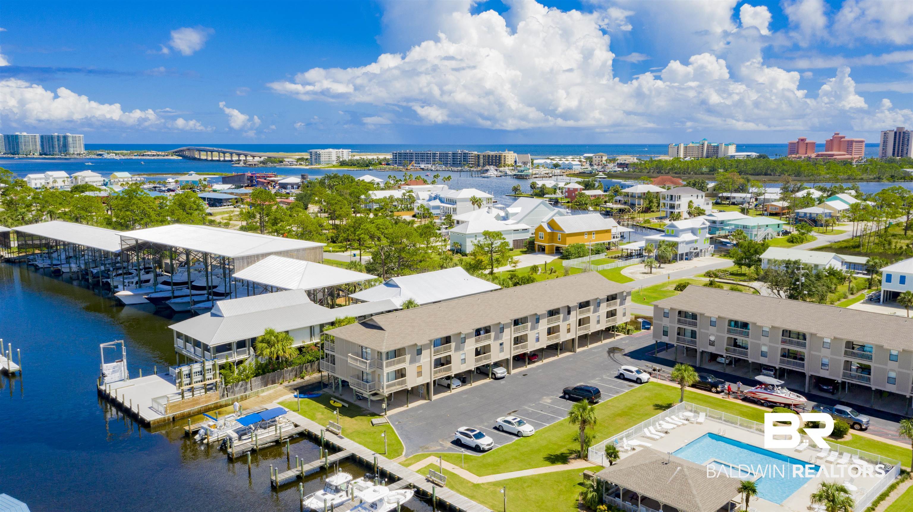 26913 Marina Road, Unit 213 Orange Beach, AL 36561 - Photo 1 of 30 Birds eye view of property with a water view