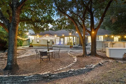 a view of a outdoor space with a patio