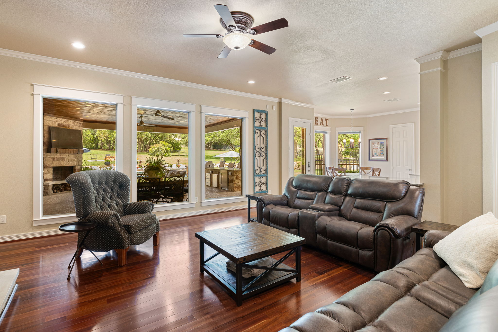 3609 Goodnight Trail Leander, TX 78641 - Photo 16 of 39 a living room with furniture and a large window