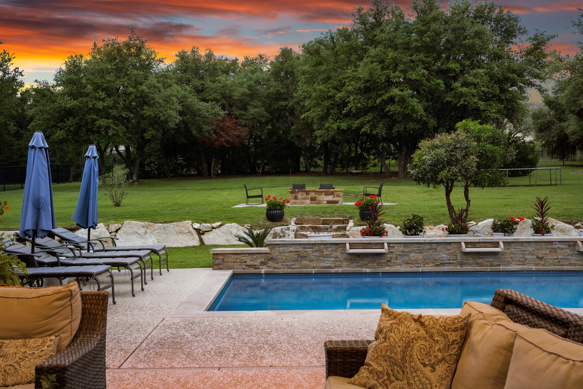 3609 Goodnight Trail Leander, TX 78641 - Photo 35 of 39 a view of a swimming pool and lounge chair