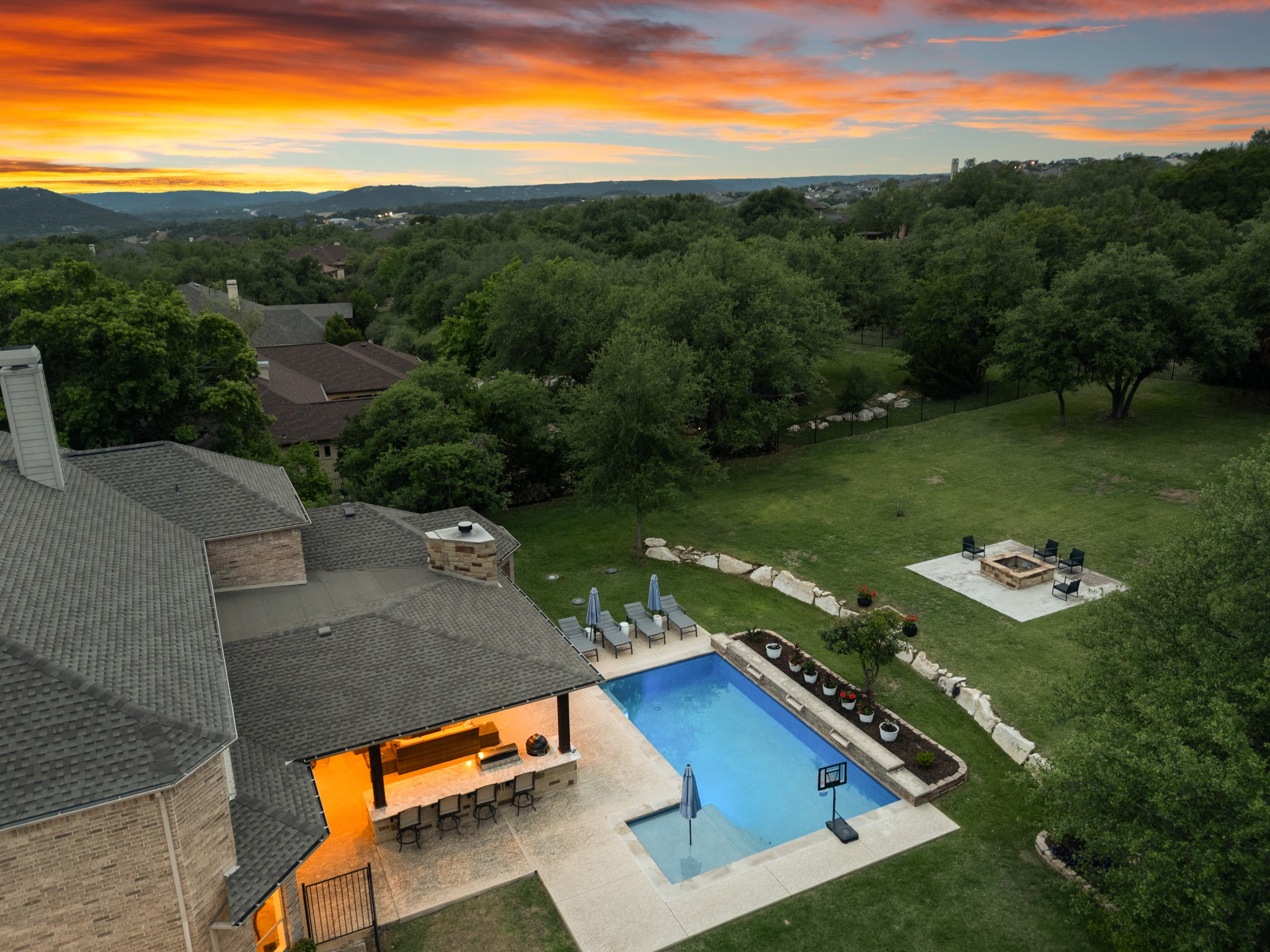 3609 Goodnight Trail Leander, TX 78641 - Photo 4 of 39 an aerial view of a house with a yard