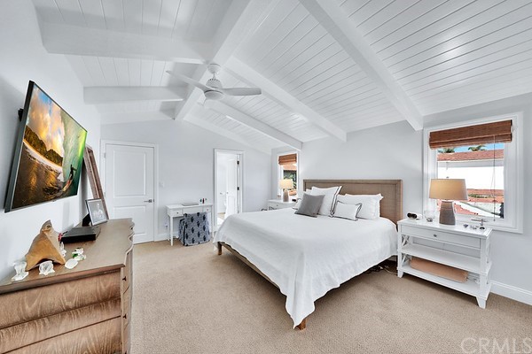 119 Via Nice Newport Beach, CA 92663 - Photo 18 of 30 a bedroom with bed and a flat screen tv