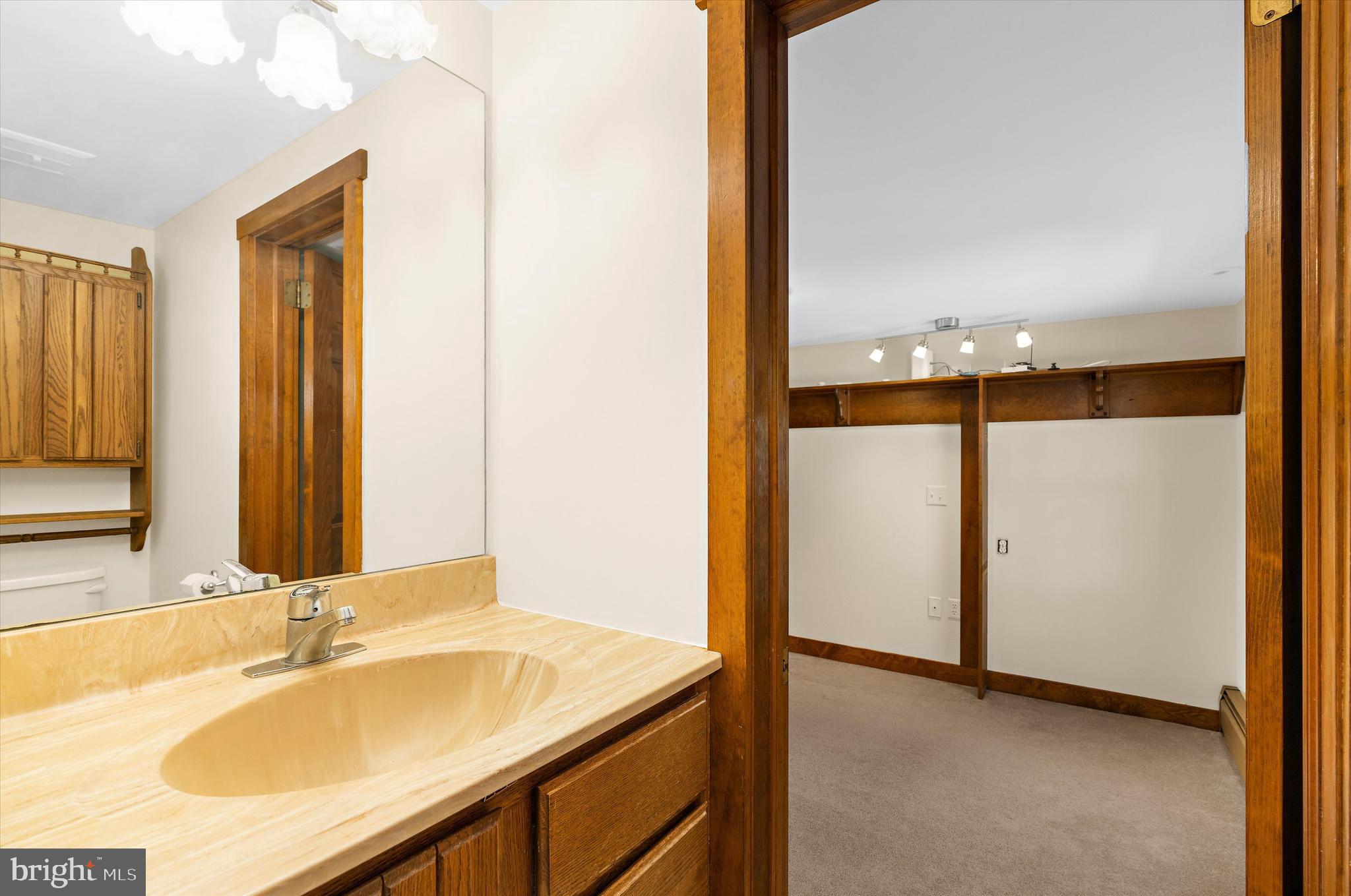 12714 Still Pond Road Still Pond, MD 21667 - Photo 22 of 62 a bathroom with a sink and a mirror