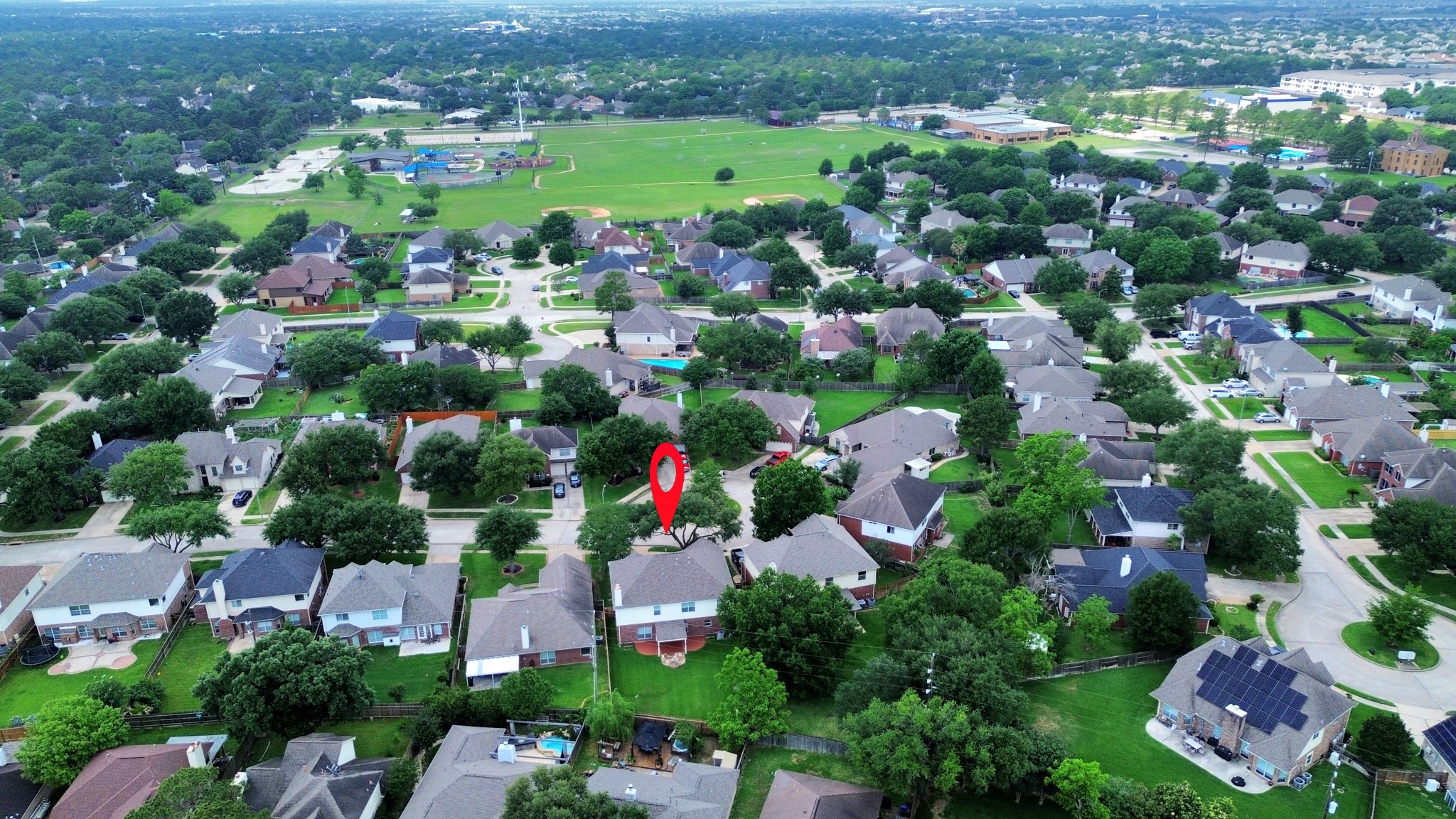 7622 McCormick Mill Court Houston, TX 77095 - Photo 36 of 37 an aerial view of multiple house