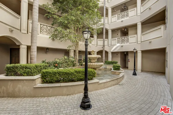 a front view of a building with street